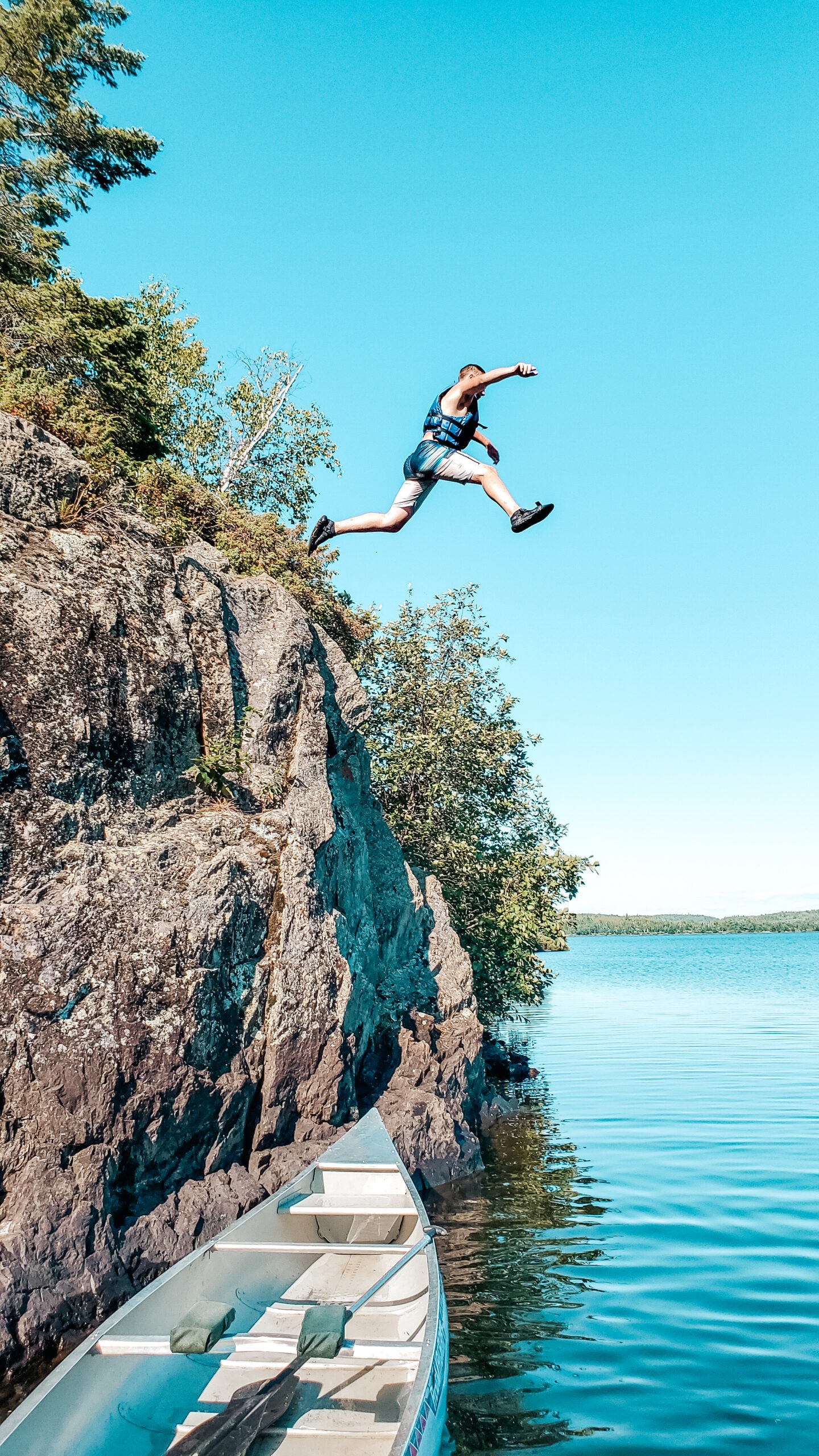 cliff-jumping