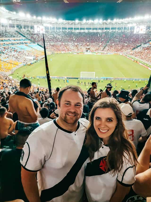 A view of the Maracana stadium during a Vasco de Gama match.