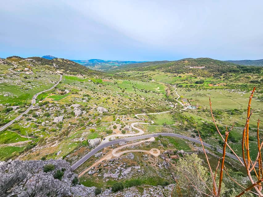 Overlooking the valley at Mirador el Tajo.